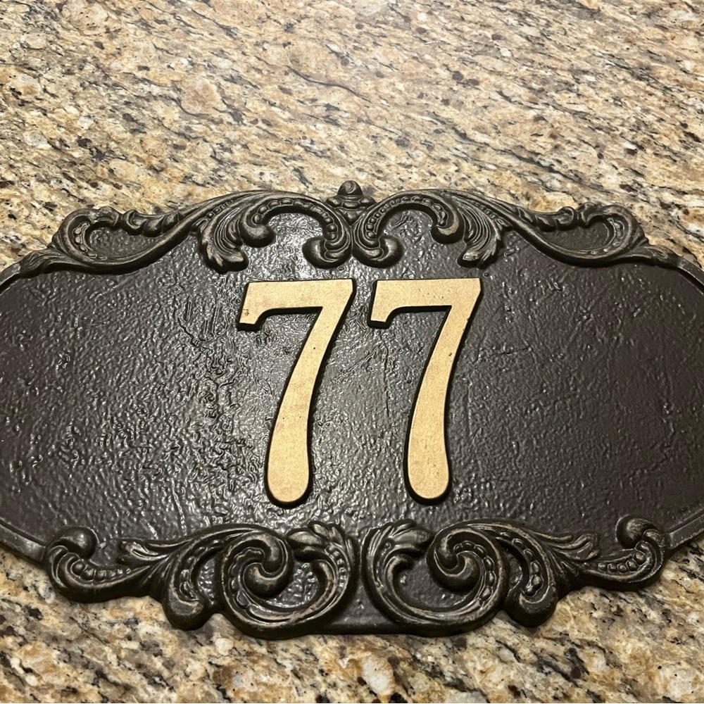 House Number Plaque (#77)